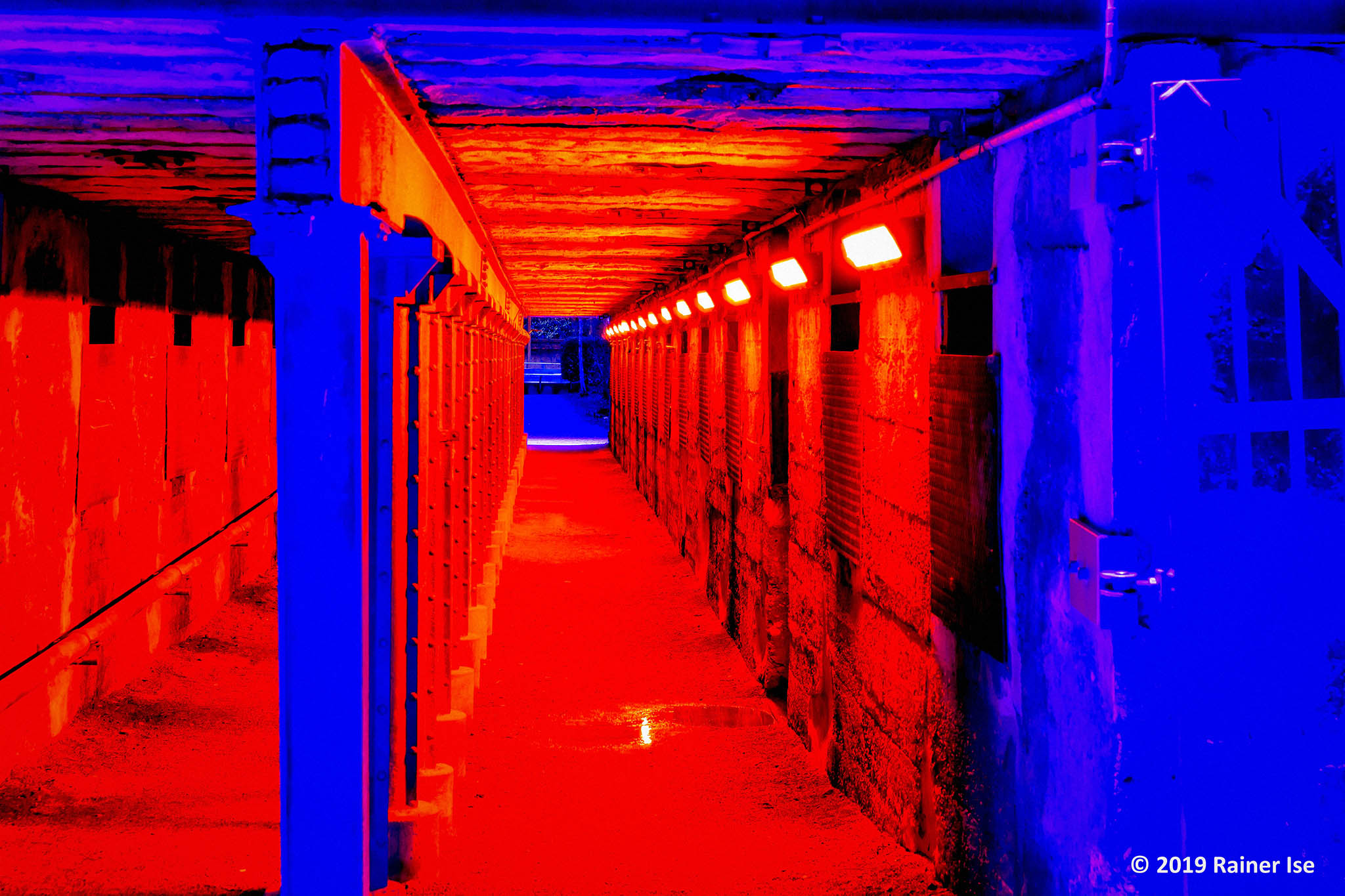 Spiel mit rot und blau